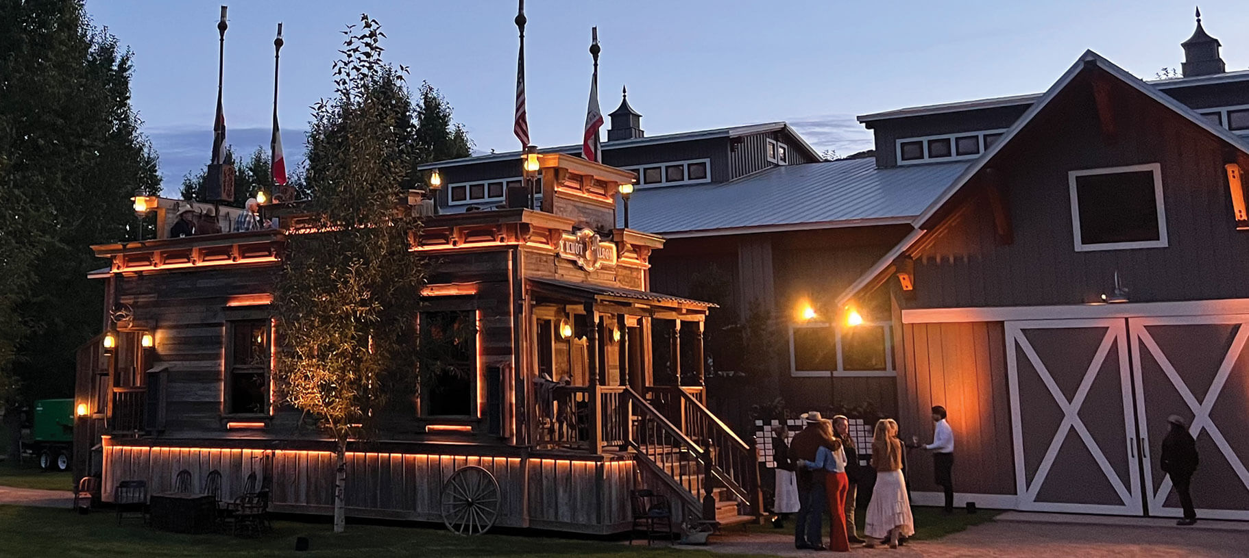 Western-themed art car sculpture fabricated by Engineered Artworks on automotive chassis with steel, wood, and hydraulics