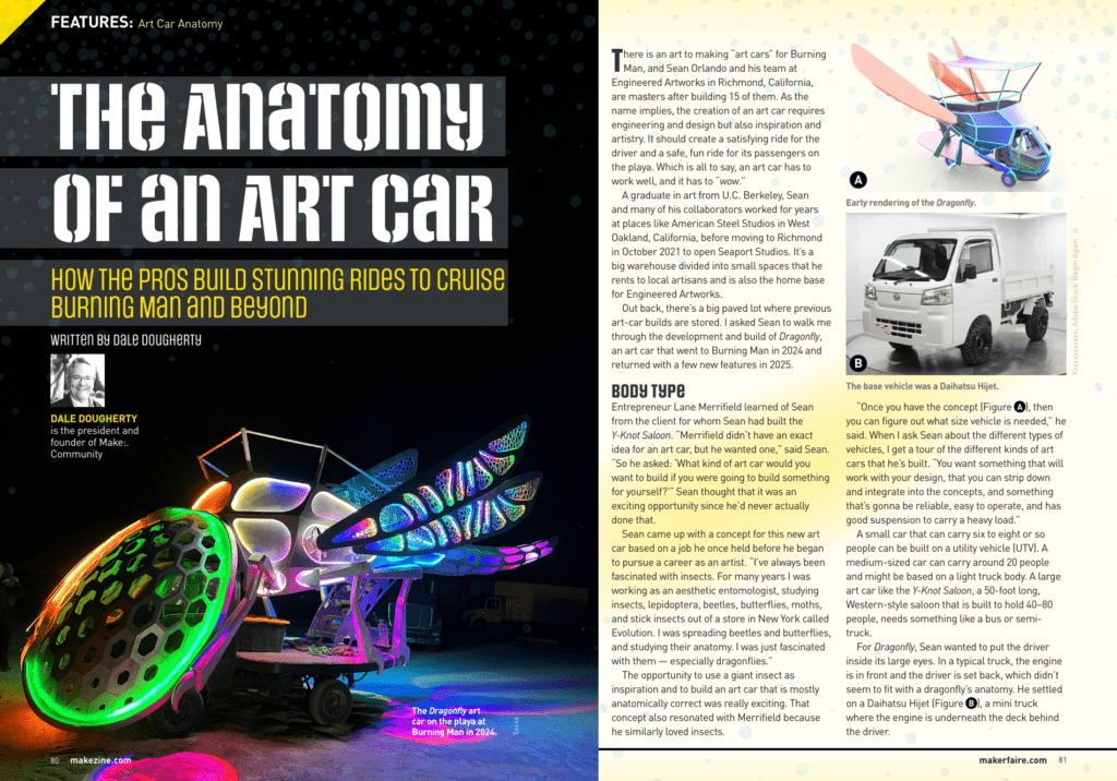 Make Magazine Make Magazine Article about Dragonfly