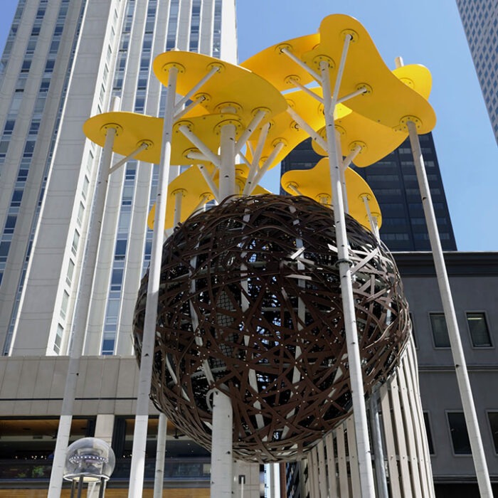 Aspen Grove Public Sculpture Fabricated by Engineered Artworks
